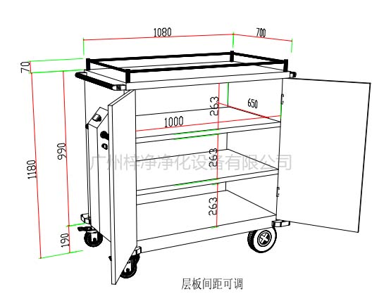 無菌物品運送車、回收車、下送車、電動運送車、密封車設(shè)計圖